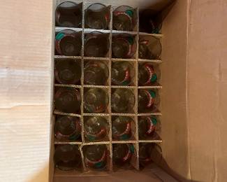 Cases of pint glasses, this photo for example only