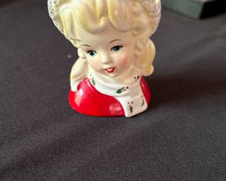 Rare Inarco Christmas Head Vase #E1274
