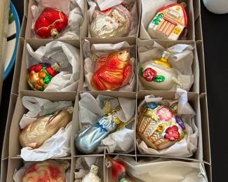 Vintage tree ornaments