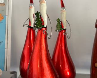 Vintage Pier 1 import Santas