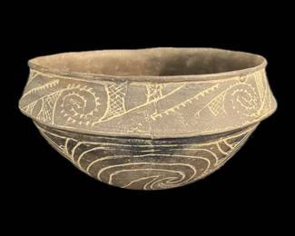 Hodges Compound Bowl, 800-1200 A.D., Clark County, Arkansas, Minor Restoration