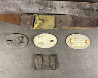 Back of Civil War buckles