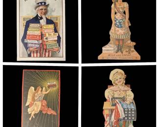 TRADE CARDS - Over 200 examples all in pristine condition from the late 1800’s forward. 