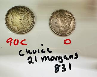US SILVER MORGAN DOLLARS