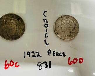 SILVER PEACE DOLLARS