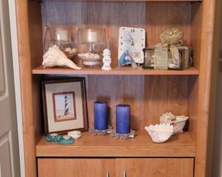Bookshelf with cabinet storage 