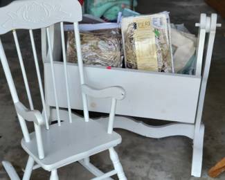 Rocking chair and cradle 