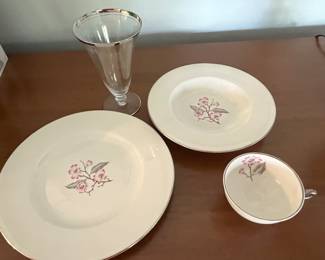 12 place setting fine China with extra pieces 