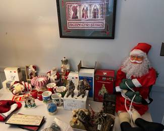 Lots of Christmas decorations 