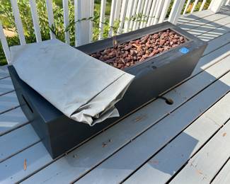 Gas patio fireplace 