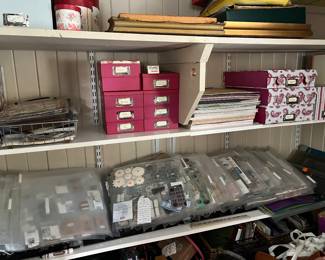 Lots of scrapbooking supplies 