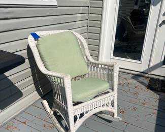 Wicker rocker 