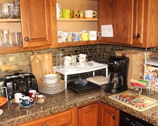 Small appliances, mugs, glassware and more.