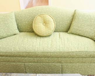 BUY IT NOW! $275.00. Camelback one cushion, down filled custom made sofa.  32" D x 87" W x 35" H. 