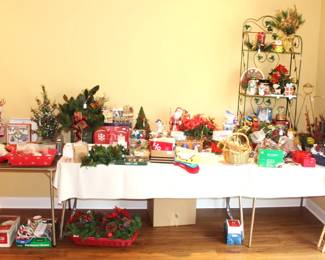 Lots of wonderful Christmas items.