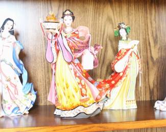 The Danbury Mint gorgeous  porcelain figurines  by Lena Liu.