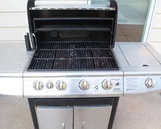 Charmglow infrared propane gas grill with side burner.