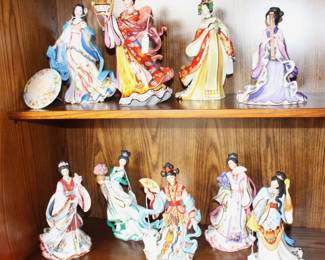 The Danbury Mint gorgeous  porcelain figurines  by Lena Liu.