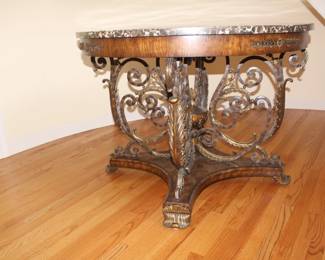 BUY IT NOW !  $1,200.  Maitland Smith Center Table.       46" dia. x 32 1/2" H.