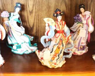 The Danbury Mint gorgeous  porcelain figurines  by Lena Liu.