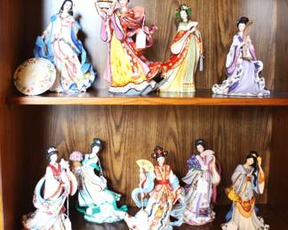 The Danbury Mint gorgeous  porcelain figurines  by Lena Liu.