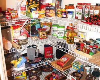 The pantry is full.