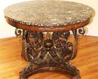 BUY IT NOW !  $1,200.  Maitland Smith Center Table.       46" dia. x 32 1/2" H.