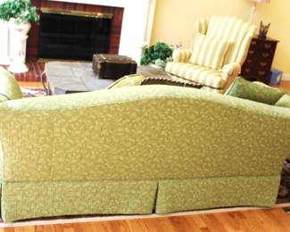 BUY IT NOW! $275.00. Camelback one cushion, down filled custom made sofa.  32" D x 87" W x 35" H. 