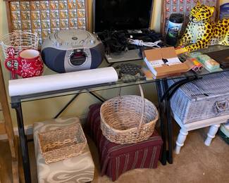 Glass Top Computer Desks