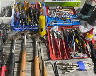 Wrenches, Pliers, Screwdrivers, Socket Set, Vise Grips