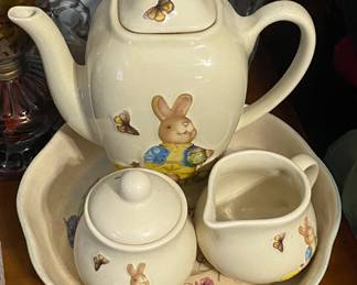 Bunny Themed Tea Set