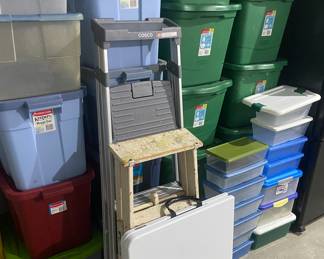 Totes and Step Ladders