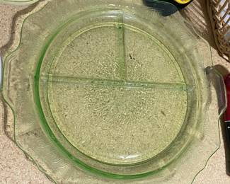 Green Depression Glass