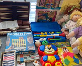 Assorted Toys and Cards