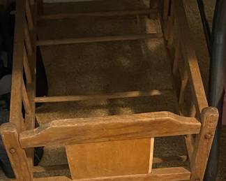 Wooden Doll Crib