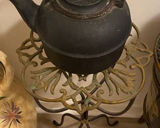 Brass Top Plant Stand