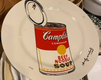 Large Andy Warhol Campbell's Soup Platter