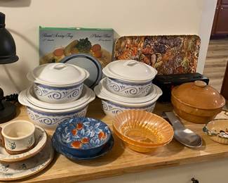 Casserole Dishes, Fire King and Kitchenware