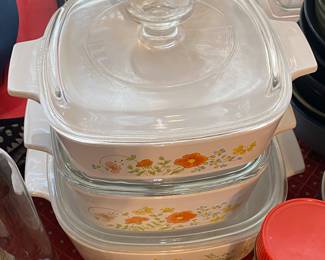 Covered Corning Ware