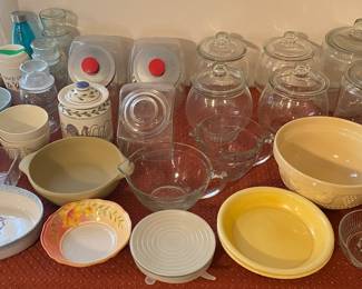 Kitchen Items, Canisters and Bowls