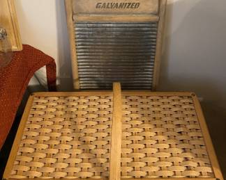 Picnic Basket and Washboard