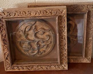 Small Wooden Architectural Plaques 