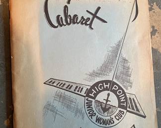 High Point Junior Woman's Club Cruise Cabaret Program
