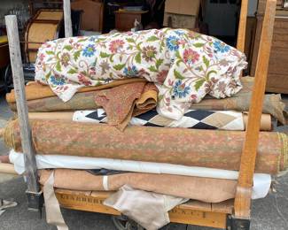 Lineberry Cart Wilkesboro, N.C./Nice Fabric Rolls