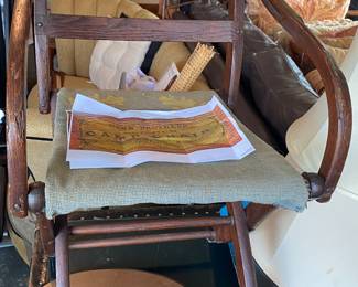 Antique Dann Brothers Camp Chair