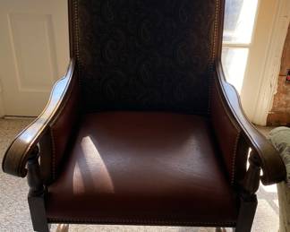 Nice Leather Bottom Chair 