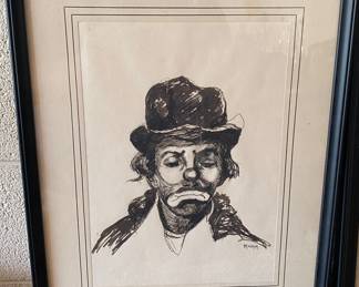 Kemm Signed Clown Sketches