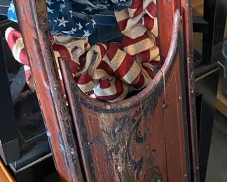 Old Wooden Sled for Decor