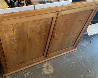 Early Cabinet with Original Byerly's Antiques Sticker