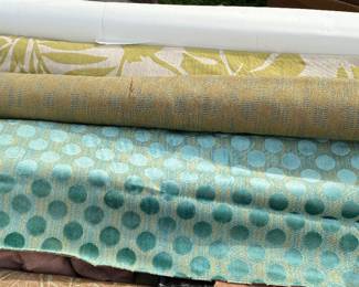 Assorted Bolts of Cloth